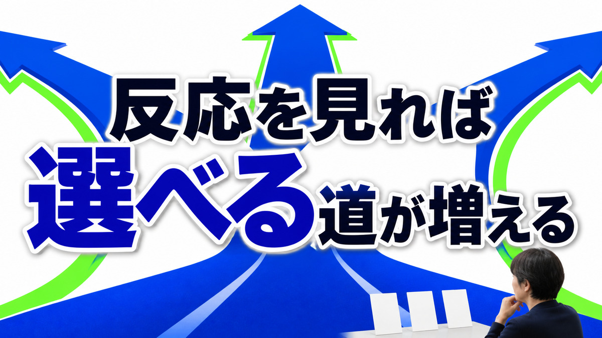 自分の反応を客観視できると選択肢が増える