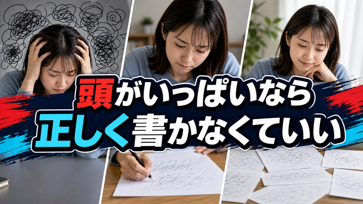 頭の中がいっぱいなときは、正しく書こうとしなくていい
