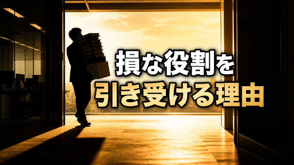 職場でいつも損な役割を引き受けてしまう理由
