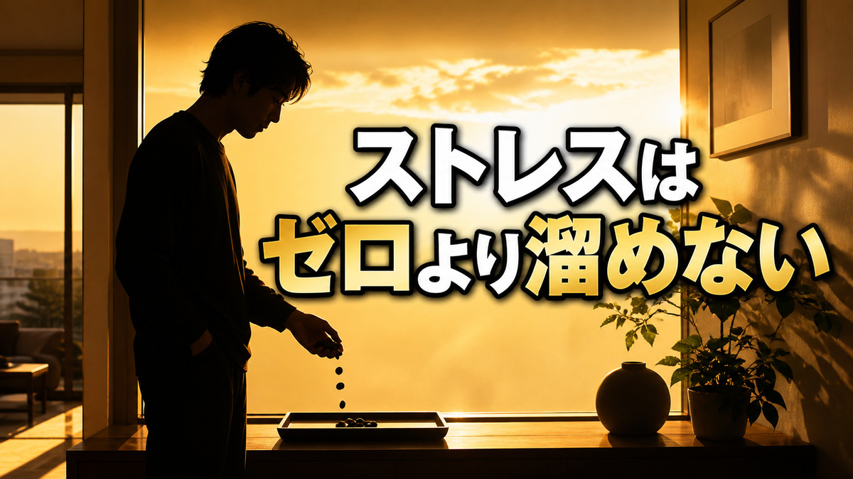 ストレスをゼロにするより、溜めない仕組みを作る