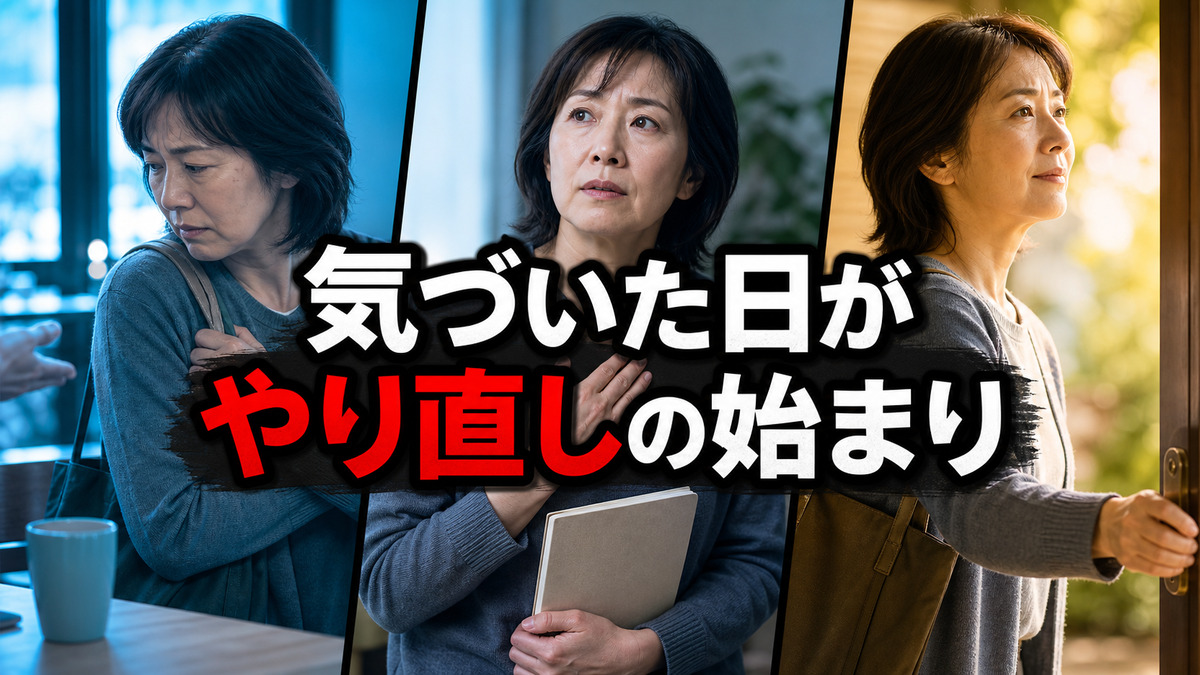過去の反応に気づいた日が、やり直しの始まりになる