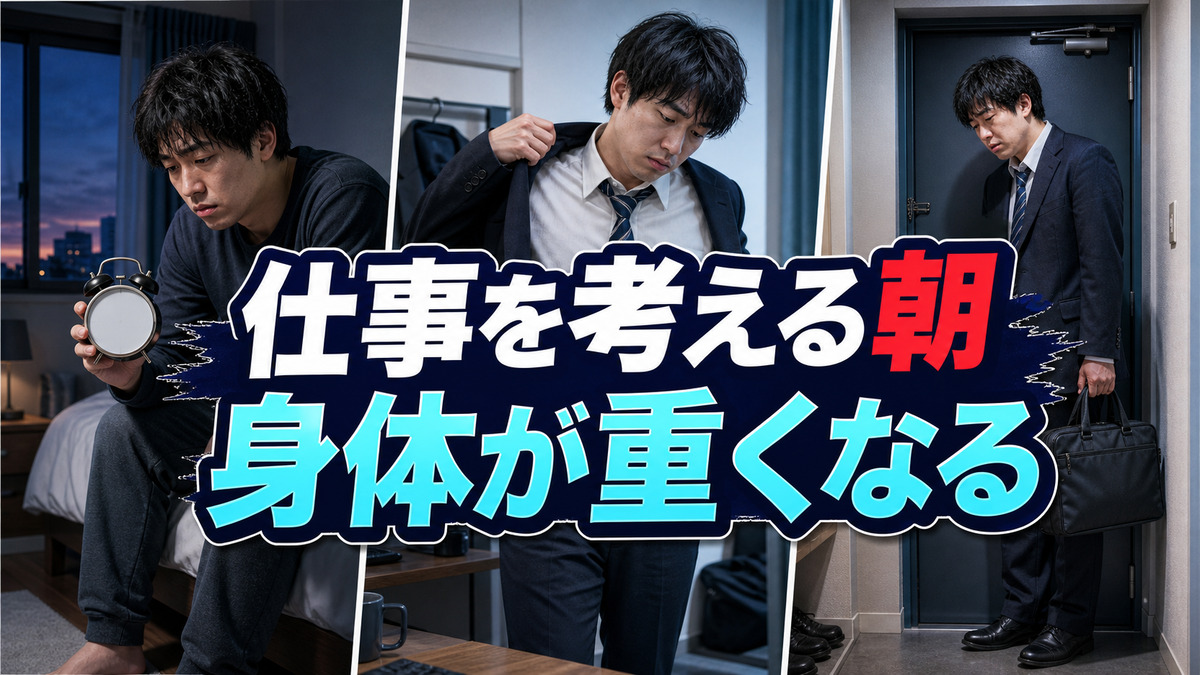 仕事を考えるだけで身体が重くなる朝に起きていること