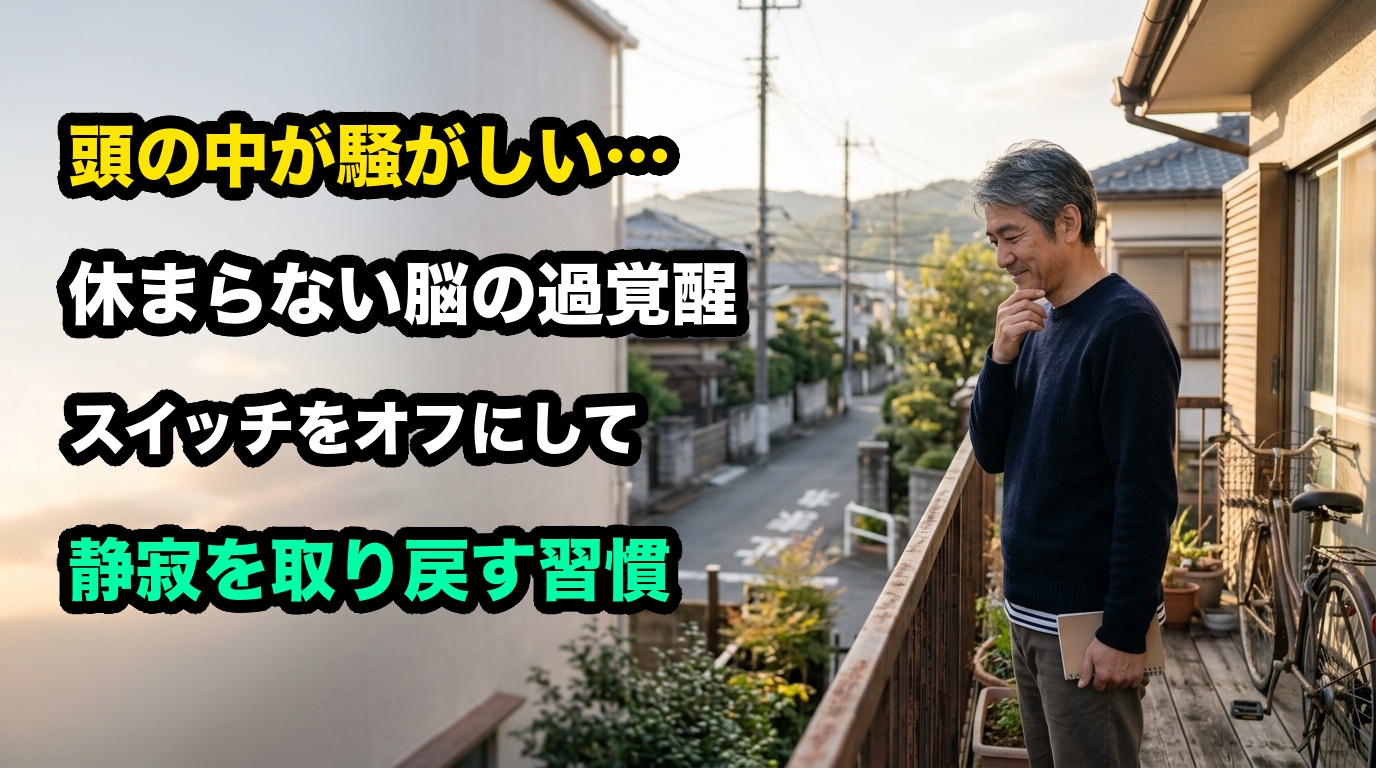 脳の過覚醒をオフにして静寂を取り戻す習慣